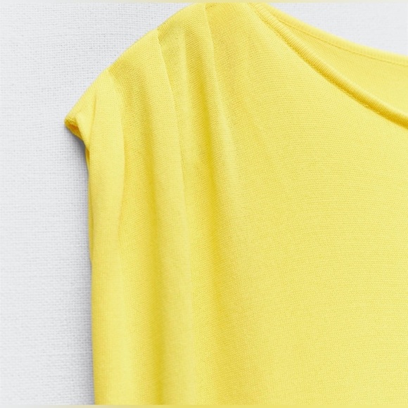 Zara unique long knit cape dress- size L NWT - Picture 6 of 10